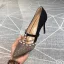 Mode Noire Soirée Escarpins 2020 Perle Paillettes 9 cm Talons Aiguilles À Bout Pointu Escarpins