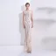 Sexy Champagne Evening Dresses  2018 Trumpet / Mermaid Sequins Scoop Neck Sleeveless Floor-Length / Long Formal Dresses