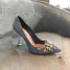Błyszczące Błękitne Wieczorowe Rhinestone Czółenka 2020 Cekiny 9 cm Szpilki Szpiczaste Czółenka