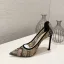 Stijlvolle Zwarte Gala Geborduurde Pumps 2020 Kant 9 cm Naaldhakken / Stiletto Spitse Neus Pumps