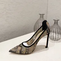 Edles Schwarz Ball Stickerei Pumps 2020 Spitze 9 cm Stilettos Spitzschuh Pumps