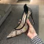 Chic Noire Cocktail Cuir Escarpins 2020 En Dentelle Brodé 9 cm Talons Aiguilles À Bout Pointu Escarpins