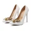 Fabulous Ivory Pearl Wedding Shoes 2020 Rhinestone Butterfly 11 cm Stiletto Heels Pointed Toe Wedding Pumps