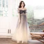 Elegant Navy Blue Glitter Prom Dresses 2021 A-Line / Princess Square Neckline Beading Crystal Short Sleeve Backless Floor-Length / Long Prom Formal Dresses