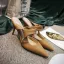 Sencillos Beige Casual Sandalias De Mujer 2020 8 cm Stilettos / Tacones De Aguja Punta Estrecha Sandalias