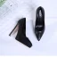 Schlicht Schwarz Strassenmode Pumps 2020 12 cm Stilettos Spitzschuh Pumps