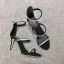 Sexy Black Cocktail Party Womens Sandals 2020 Rhinestone 10 cm Stiletto Heels Open / Peep Toe Sandals