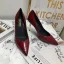 Classy Burgundy Evening Party Leather Pumps 2020 Snakeskin Print 7 cm Stiletto Heels Pointed Toe Pumps