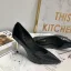 Modest / Simple Black Street Wear Leather Pumps 2020 Snakeskin Print 7 cm Stiletto Heels Pointed Toe Pumps