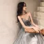 Glitzernden Sexy Silber Glanz Pailletten Abendkleider 2021 A Linie Bandeau Ärmellos Rückenfreies Lange Festliche Kleider