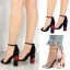 Abordable Noire Vêtement de rue Sandales Femme 2020 Brodé Fleur 9 cm Talons Épais Peep Toes / Bout Ouvert Sandales