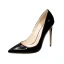 Eenvoudige Zwarte Kantoor OL Pumps 2020 Lakleer 12 cm Naaldhakken / Stiletto Spitse Neus Pumps