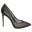 Fashion Black Pierced Pumps 2020 Rave Club 12 cm Stiletto Heels Pointed Toe Pumps