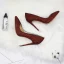 Glitzernden Burgunderrot Glanz Pailletten Abend Pumps 2020 12 cm Stilettos Spitzschuh Pumps