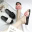 Abordable Rougissant Rose Désinvolte Plage Pantoufle & Tongs 2020 Fleur Perle Paillettes Peep Toes / Bout Ouvert Plate Chaussures Femmes