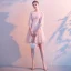 Fashion Blushing Pink Homecoming Tassel Graduation Dresses 2020 A-Line / Princess Scoop Neck Bow 3/4 Sleeve Short Formal Dresses