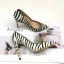 Chic / Beautiful Black White Zebra Pattern Street Wear Pumps 2020 10 cm Stiletto Heels Pointed Toe Pumps