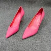 Classy Candy Pink Evening Party Pumps 2020 Leather 7 cm Stiletto Heels Pointed Toe Pumps