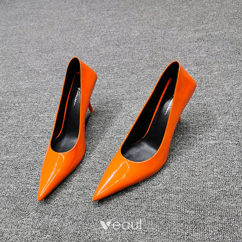 Office orange clearance heels