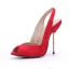 Schlicht Burgunderrot Familienfeier Slingpumps Sandalen Damen 2020 11 cm Stilettos Peeptoes Sandaletten