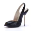 Chic / Beautiful Black Street Wear Slingbacks Womens Sandals 2020 Snakeskin Print 11 cm Stiletto Heels Open / Peep Toe Sandals