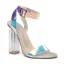 Charmant Coloré Multi-Couleurs Cocktail Sandales Femme 2020 Bride Cheville 11 cm Talons Épais Peep Toes / Bout Ouvert Sandales