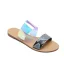 Mode Multi-Couleurs Désinvolte Été Plate Pantoufle & Tongs 2020 Motif Peau De Serpent Peep Toes / Bout Ouvert Plat Chaussures Femmes
