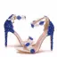 Chic / Beautiful Two Tone Outdoor / Garden Womens Sandals 2020 Pearl Lace Flower 11 cm Stiletto Heels Open / Peep Toe Sandals