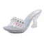 Charming Silver Street Wear Crystal Womens Sandals 2020 9 cm Stiletto Heels Open / Peep Toe Sandals