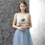Bohême 2 Pièces Robe De Bal 2017 Princesse Sans Manches Perlage Perle Fleur Volants Robe De Ceremonie Train De Balayage