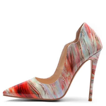 Fashion Multi Colors Cocktail Party Pumps 2020 Patent Leather 12 Cm Stiletto Heels Pointed Toe Pumps