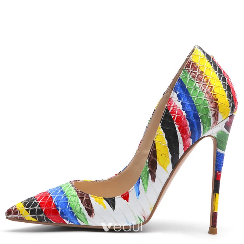 Multi colored pumps sales