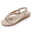 Bohême Romain Beige Plage Pantoufle & Tongs 2020 Peep Toes / Bout Ouvert Plate Chaussures Femmes