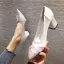 Modest / Simple Beige Casual Pumps 2020 6 cm Thick Heels Pointed Toe Pumps