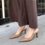 Schlicht Nude Freizeit Slingpumps Sandalen Damen 2020 8 cm Stilettos Spitzschuh Sandaletten