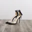Simple Noire Vêtement de rue Daim Sandales Femme 2020 Bride Cheville 10 cm Talons Aiguilles Peep Toes / Bout Ouvert Sandales