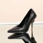 Chic / Belle Noire Bureau OL Escarpins 2020 Cuir 10 cm Talons Aiguilles À Bout Pointu Escarpins