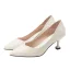 Proste / Simple Białe Biuro OL Czółenka 2020 Skórzany 6 cm Szpilki Peep Toe Czółenka