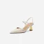 Schlicht Sommer Beige Freizeit Sandalen Damen 2020 5 cm Stilettos Spitzschuh Sandaletten