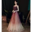 Charmant Bordeaux Robe De Soirée 2020 Princesse Bretelles Spaghetti Perlage Paillettes Sans Manches Dos Nu Longue Robe De Ceremonie