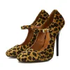 Chic / Beautiful Tan Street Wear Suede Leopard Print Pumps 2020 13 cm Stiletto Heels Pointed Toe Pumps