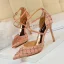 Charming Champagne Rhinestone Evening Party Womens Shoes 2020 Satin X-Strap 10 cm Stiletto Heels Pointed Toe Sandals