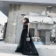 Chic / Belle Noire Robe De Soirée 2018 Princesse Dessin animé Encolure Dégagée Sans Manches Longue Robe De Ceremonie