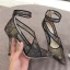 Charmig Svarta Fest Spets Pumps 2020 8 cm Stilettklackar Spetsiga Pumps