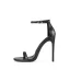 Sexy Black Street Wear Womens Sandals 2020 10 cm Stiletto Heels Ankle Strap Open / Peep Toe Sandals