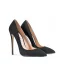 Fine Svart Kontor OL Pumps 2020 12 cm Stiletthæler Spisse Pumps