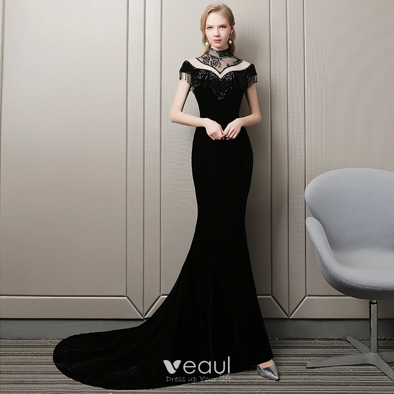 fitted lace wedding dress 2018 Floor Length embroidered Prom mermaid Dress with Fishtail – Frugal  Mughal main image 1