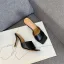 Schlicht Schwarz Freizeit Sandalen Damen 2020 10 cm Stilettos Peeptoes Sandaletten