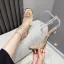 Sexy Silver Cocktail Party Evening Party Womens Sandals 2021 Rhinestone Ankle Strap 11 cm Stiletto Heels Open / Peep Toe Sandals High Heels