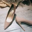 Eenvoudige Mooie / Prachtige Nude Kantoor OL Pumps 2020 Leer 10 cm Naaldhakken / Stiletto Spitse Neus Pumps